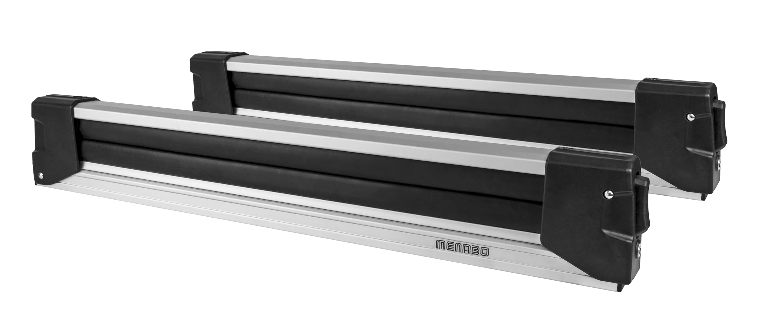 MENABO YELO 000111600000 Portasci da Barra con Base Scorrevole per Il Trasporto di 6 Paia di Sci o 4 Snowboard
