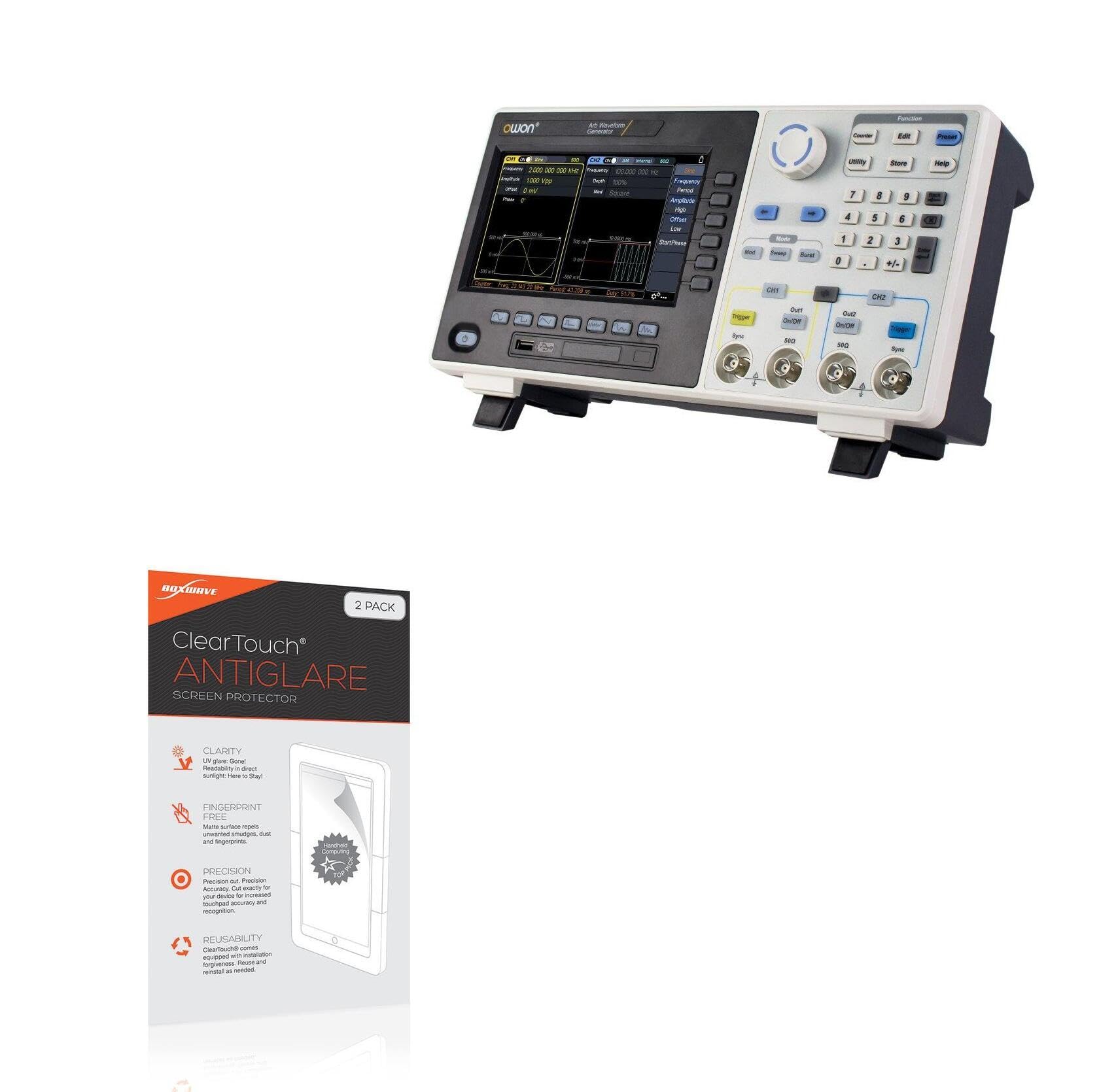 BoxWave Screen Protector Compatible with Owon XDG2100 - ClearTouch Anti-Glare (2-Pack), Anti-Fingerprint Matte Film Skin