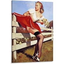 Sexy Girl Poster by Gil Elvgren 42 Home Decor Poster Wall Art Hanging Picture Print Bedroom Decorative Painting Posters Room Aesthetic 24x36inch60x90cm