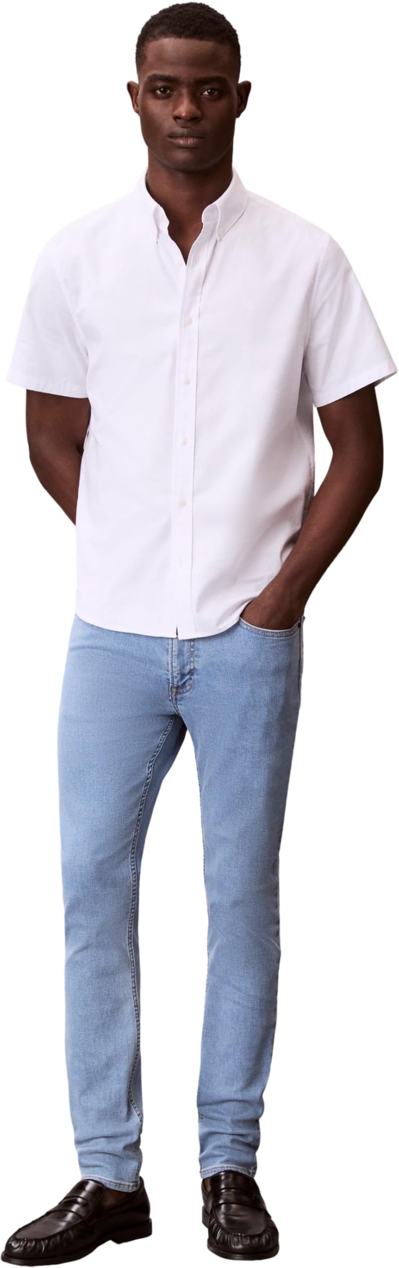 Calvin Klein - Skinny Adam Lt Stone Jean Lv04rf936g, Jeans Uomo