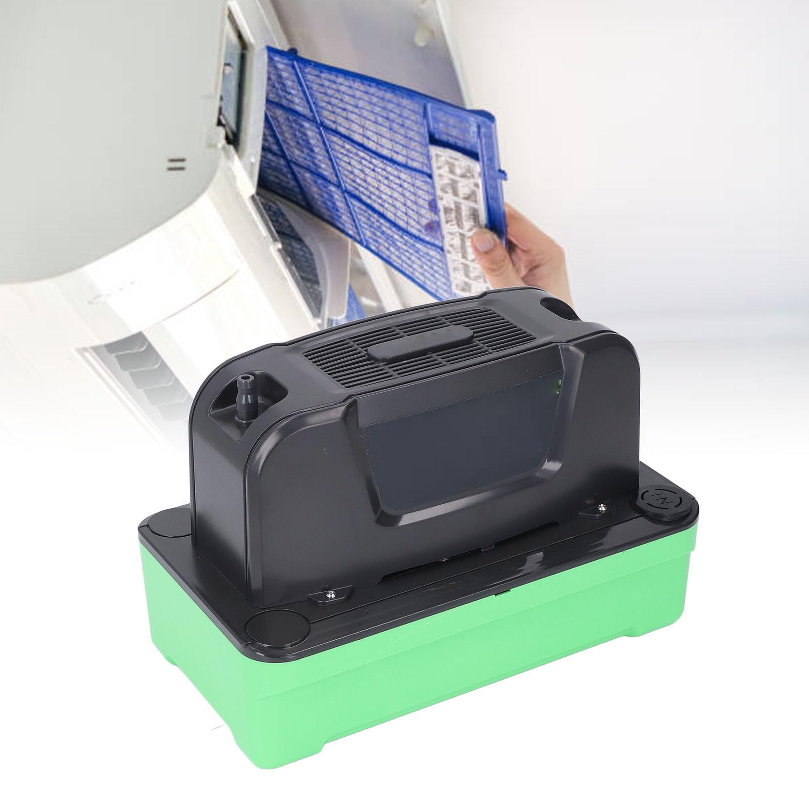 Aramox Pompa Kondensatu, Cicha Pompa do Usuwania Kondensatu HVAC 180L H 1,8L Zbiornik 4,5m Podnoszenie 220VAC z Wymuszonym Chłodzeniem Powietrzem i Zabezpieczeniem Automatycznego Resetowania dla Kotła