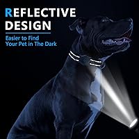 Vista 3 de Airtag - Collar de perro duradero con funda impermeable para Apple AirTag, ajustable, suave y reflectante con seguimiento GPS, collares para perros