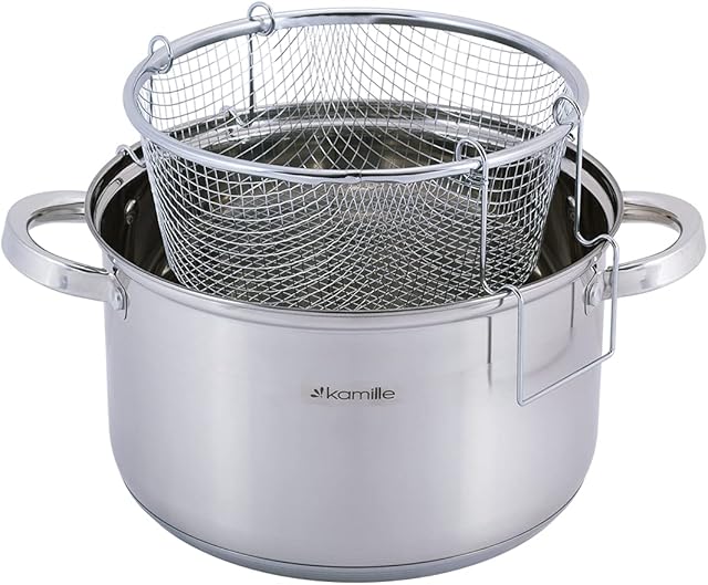 6.5 L Pasta Pot with Strainer, Cooking Pot, Pasta Pot, Soup Pot, Stainless Steel stewing Pot, Induction Spaghetti Pot, Glass lid, Pasta Sieve