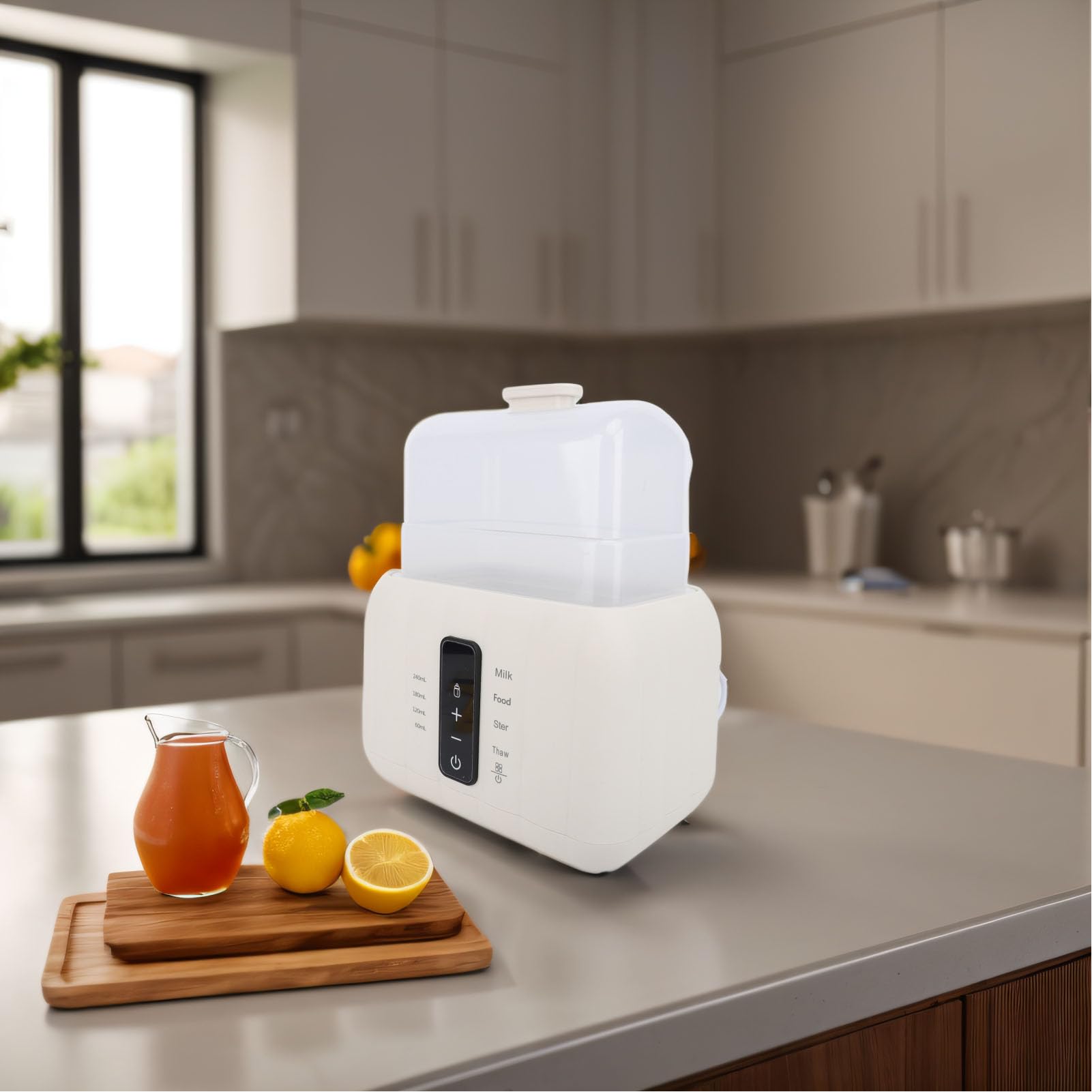 Acouto Calentador de Biberones Rápido Calentador de Leche Multifuncional Se Adapta a 2 Biberones 72 Horas Mantener Caliente Control de Temperatura Preciso Apagado Automático para Niños pequeños.