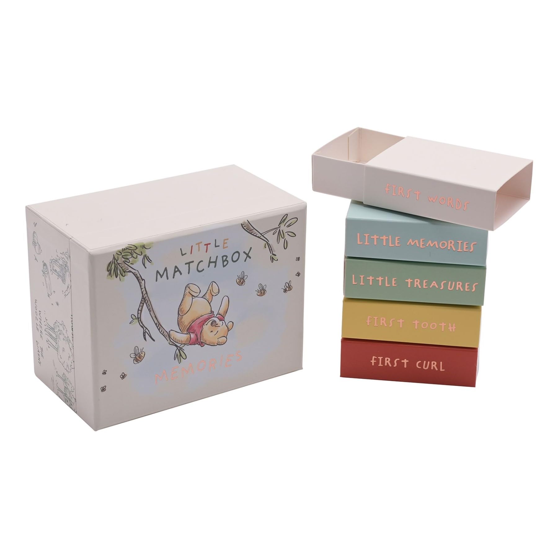 Widdle Gifts Multicolour Disney Winnie The Pooh Baby Matchbox Keepsake Memories Box 8170