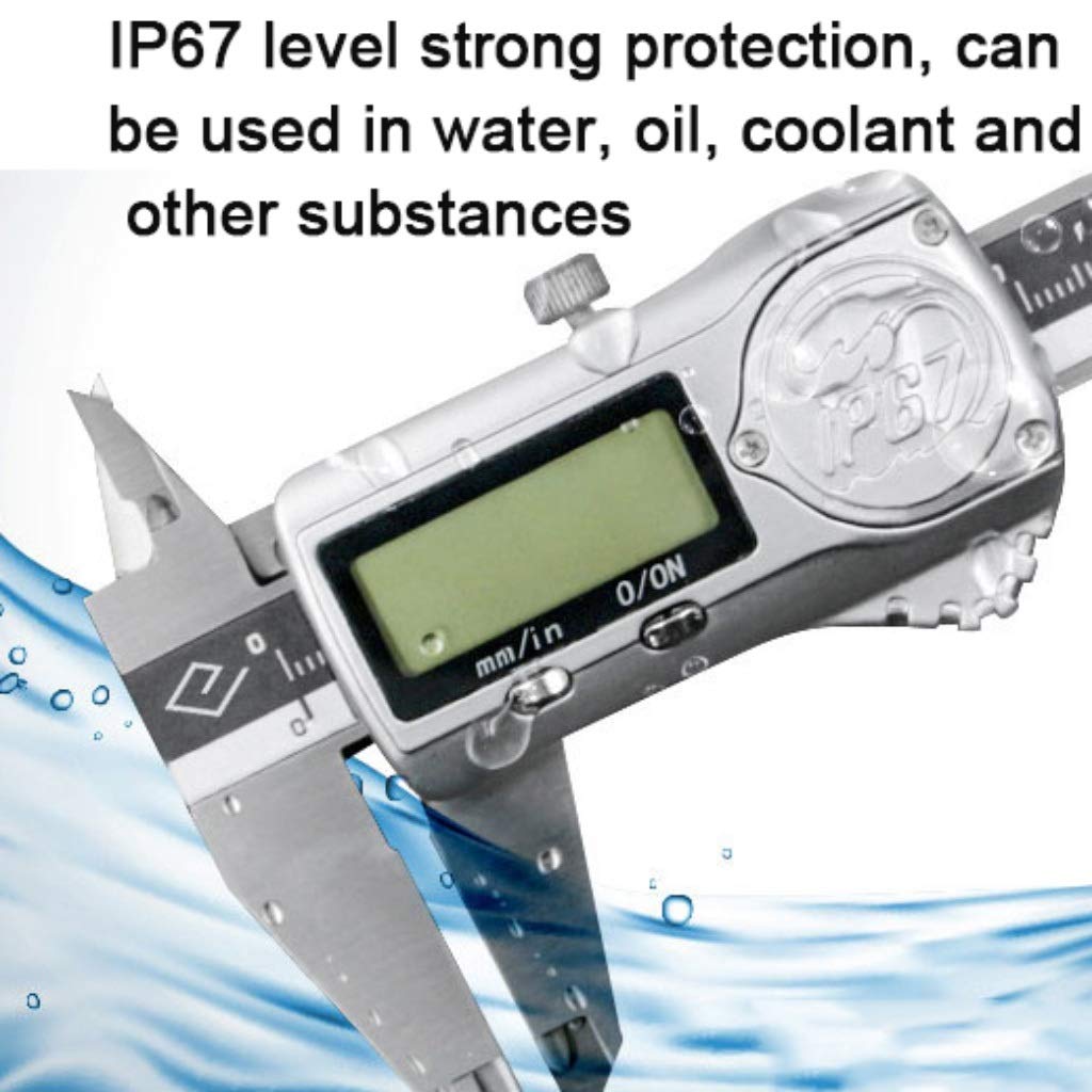 Pantalla Digital calibrador electrónico Digital Vernier de Pinza Impermeable IP67 Rango: 0-150mm
