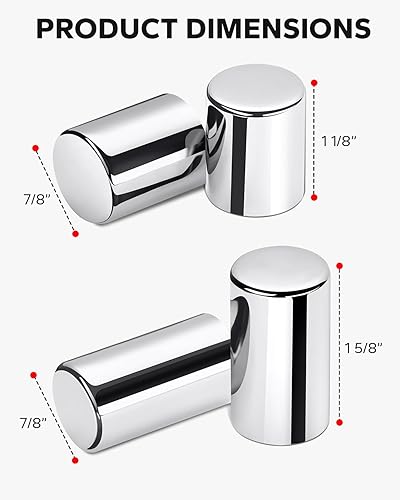 Miniatura 6 de Amazicha Juego de 4 cubiertas cromadas para acoplamiento compatibles con Harley Davidson Touring Street Glide, Electra Glide, Road Glide, Road King