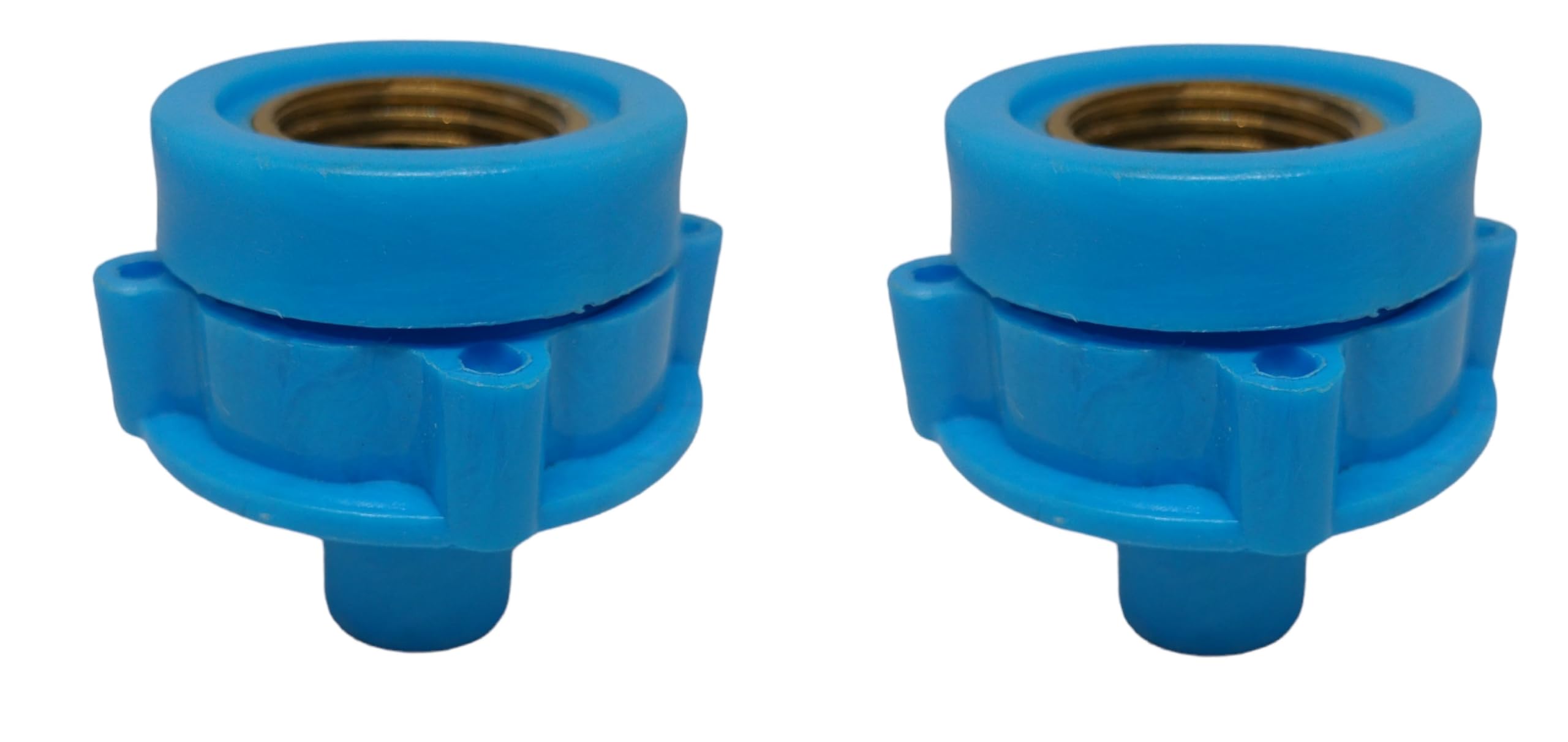 Sanavya® Washing Machine Tap Bush Adapter Connector for Universal Inlet Hose Pipe-Leak-Proof Blue Tap Connector,Washing Machine Accessory (Angle Valve Adapter, 2)
