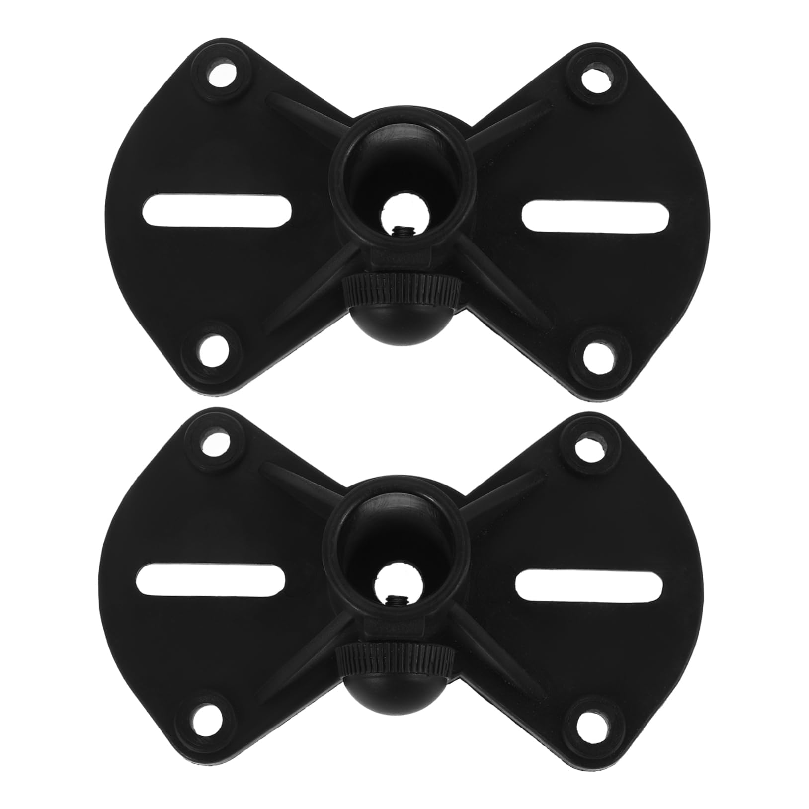 NULYLU 2pcs Speaker Holder Tray Durable Speaker Bracket Space Saving Design High Reliability Break Resistant Support for Desktop Use