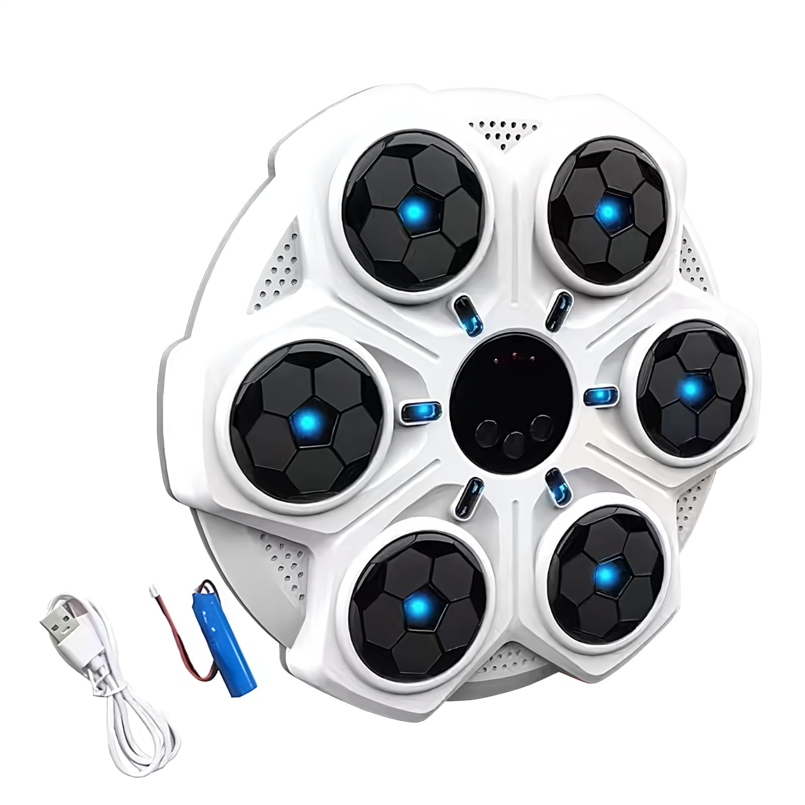 Pad di boxe a LED - Macchina di addestramento per punzonatura musicale con | Gioco di boxe ritmo elettronico, parete di reazione per la pratica del fitness, di bersaglio punch pad pe