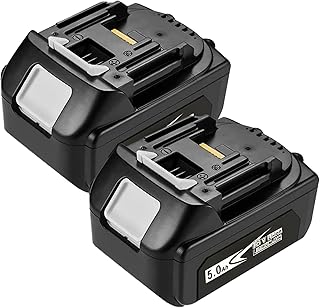 2 Pack Upgraded 5.0Ah 18V BL1850B Battery Replace for Makita 18V Battery BL1830 BL1840 BL1860 BL1845 BL1815 BL1820 BL1860B 18V Batteries Compatible with Makita 18V Cordless Power Tools