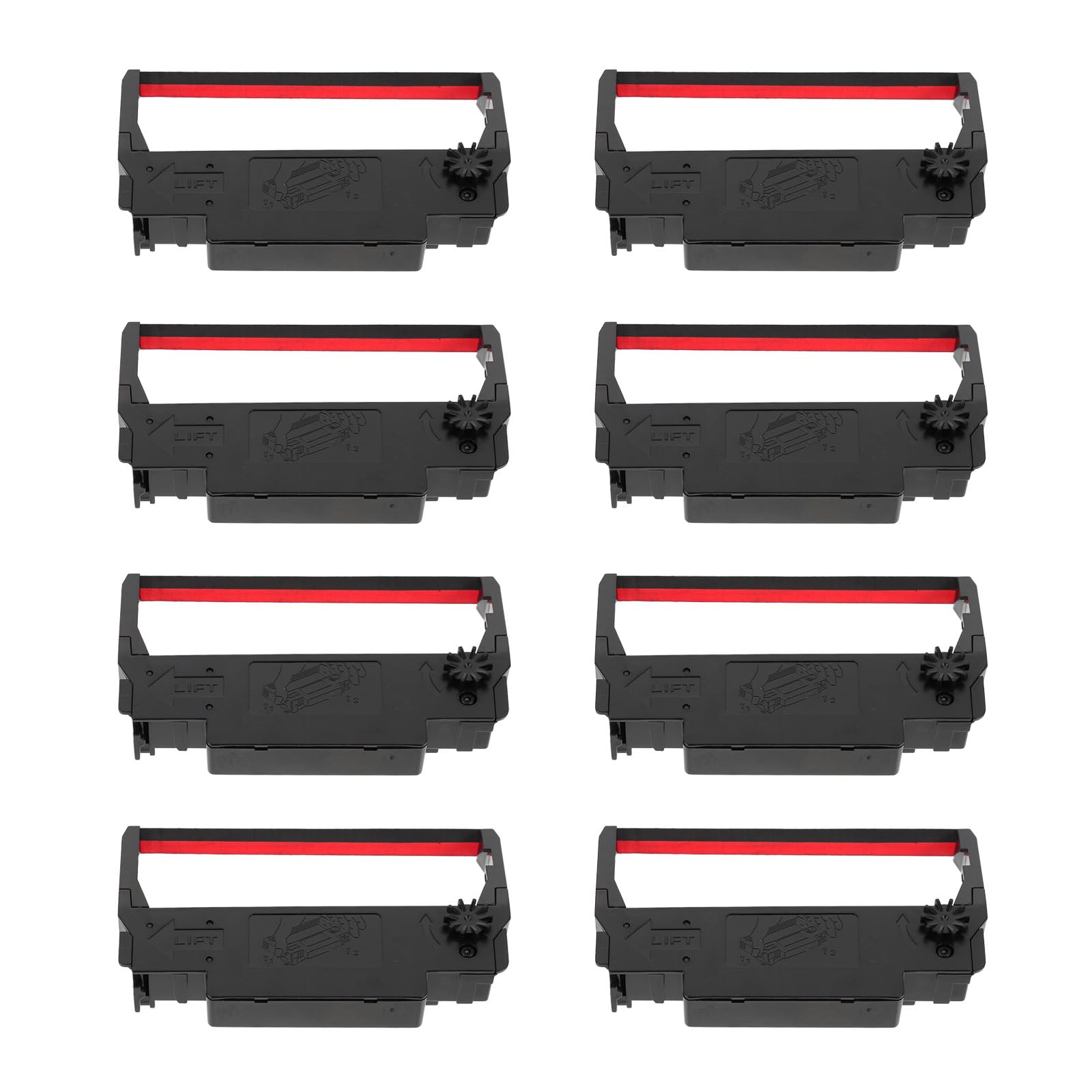 jojofuny Ruban D'imprimante Encre Nylon Abs 24pcs pour Caisse Enregistreuse Bureau Famille et Réduisant L'usure de L'aiguille