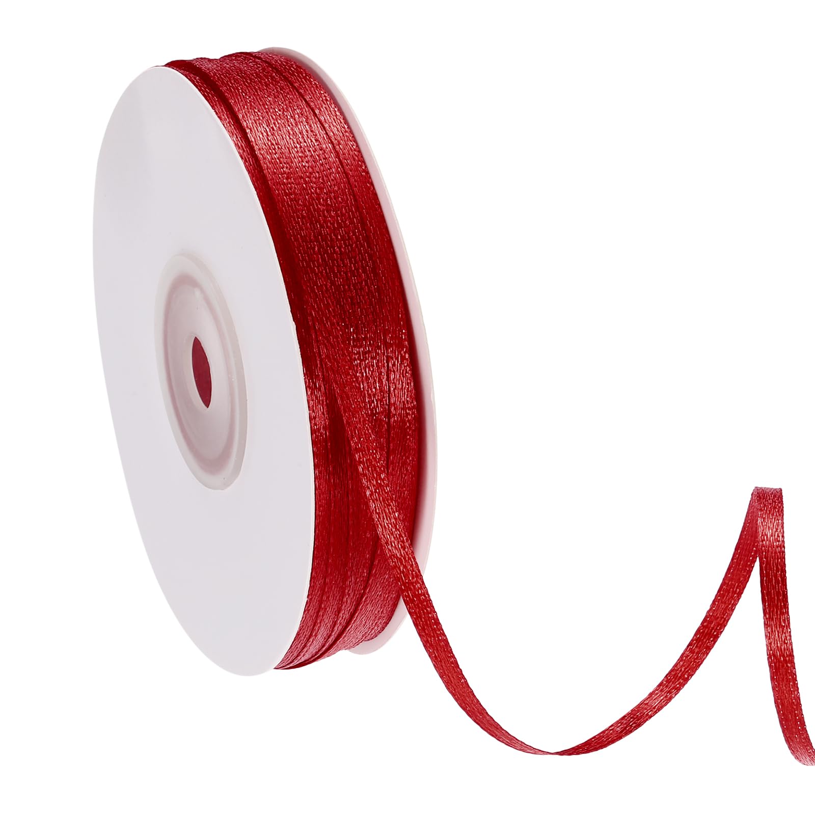 PATIKIL Satin Ribbon (91m, 3mm Wide, Vine Red) Double Face Solid Fabric Ribbon, Suit for Craft/DIY/Gift Wrapping/Hair Bows/Floral Bouquets/Wedding/Birthday/Party Decoration — image 1