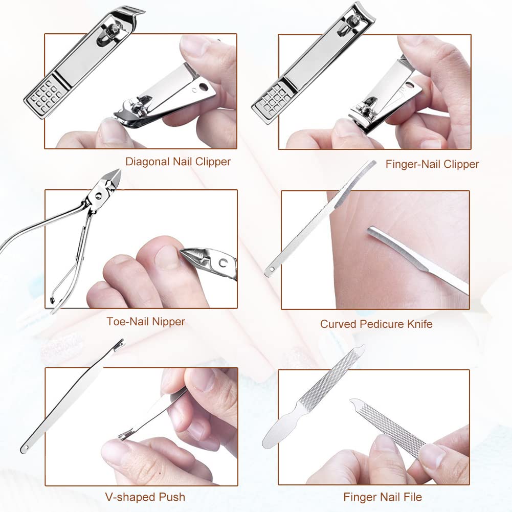 Yougai Manicure Set - 18 Pcs Stainless Steel -4