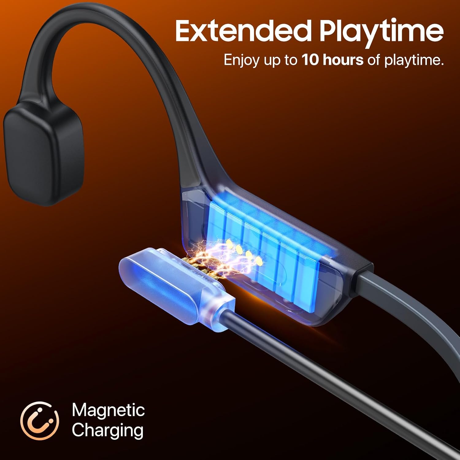 Bone Conduction Headphones, IPX8 Waterproof Swimming Headphones with MP3 Mode
