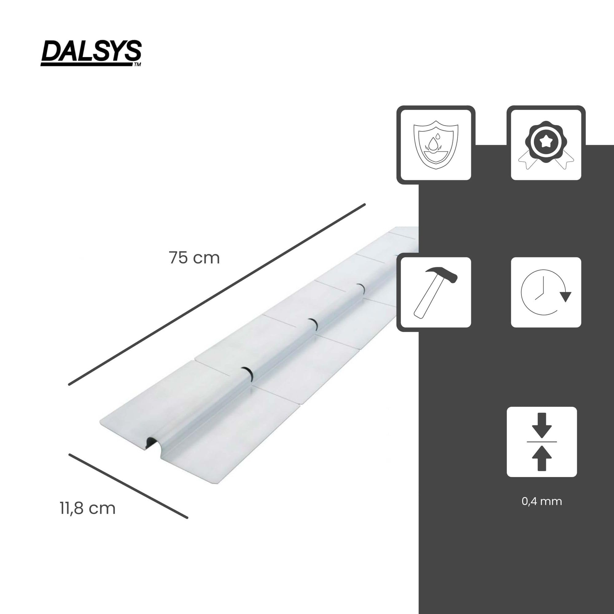 50x Chapa conductora calor, suelo radiante 75cm, 14mm | Láminas conductoras de calor de acero galvanizado, plata, calefacción de pared, distribuidor para suelo radiante