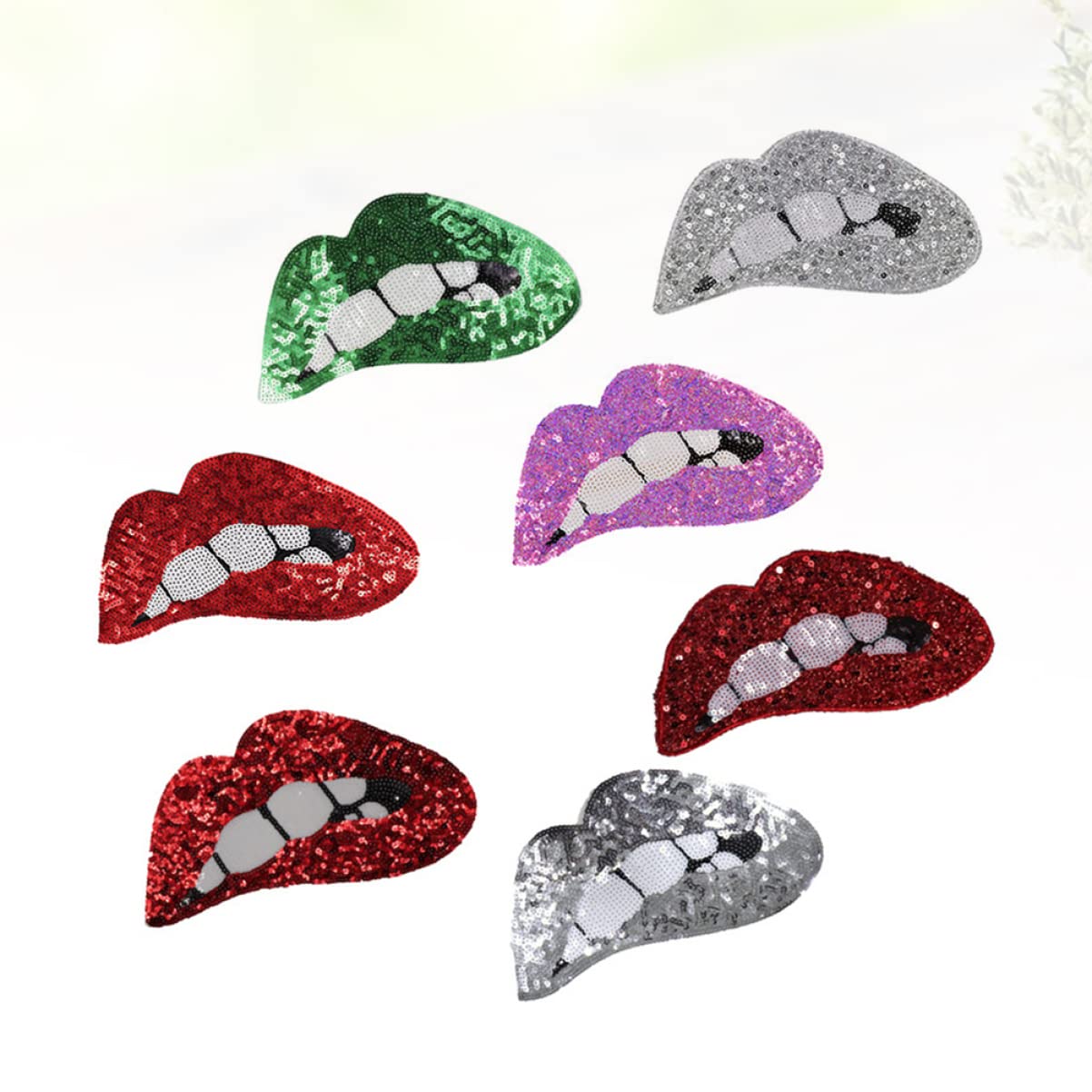 14pezzi Toppe Decorativi Paillettes a per Abbigliamento Patches per Jeans Gonne e Borse Casuali