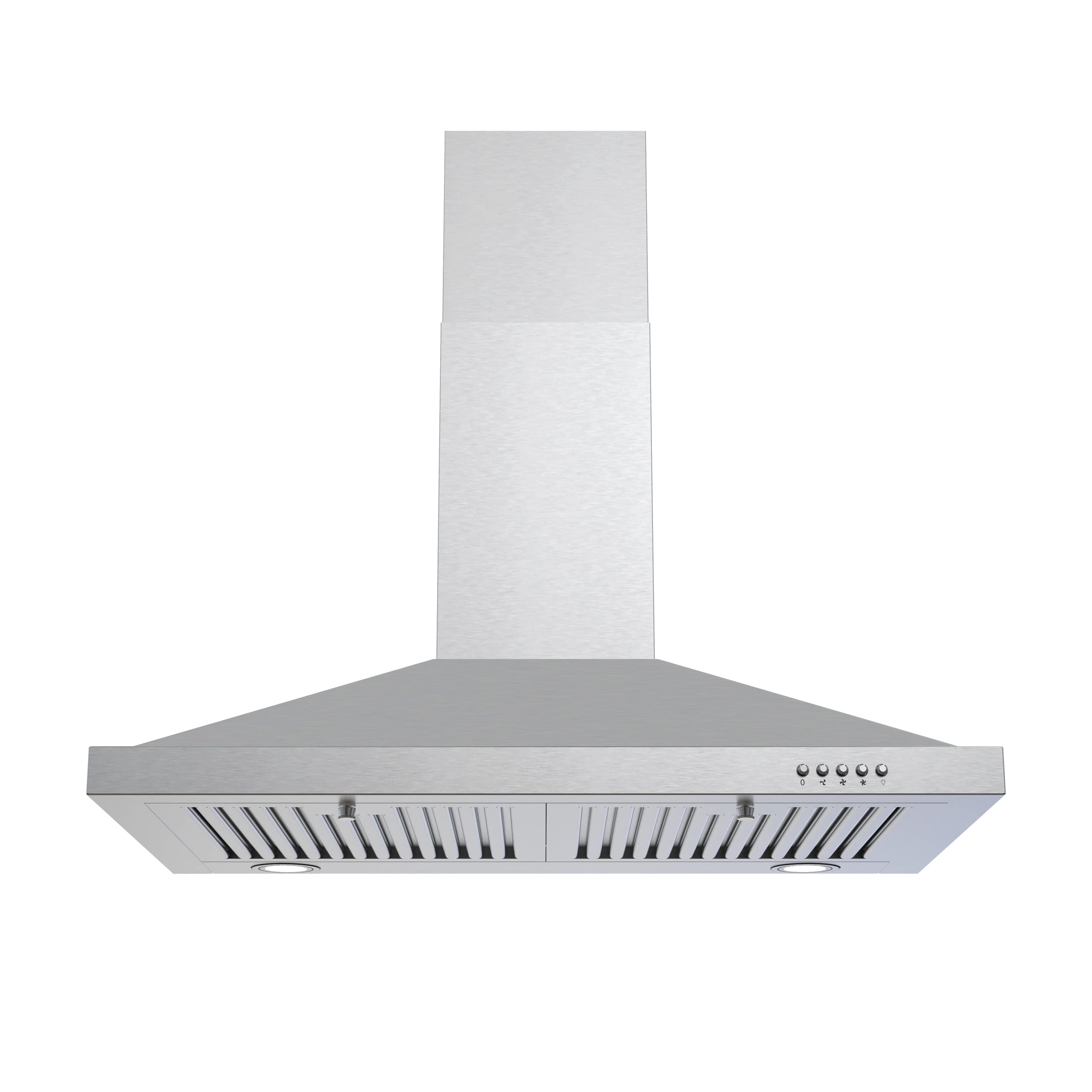 Buy Range hood 30 inch,600 CFM Wall Range Hood with LEDs Light