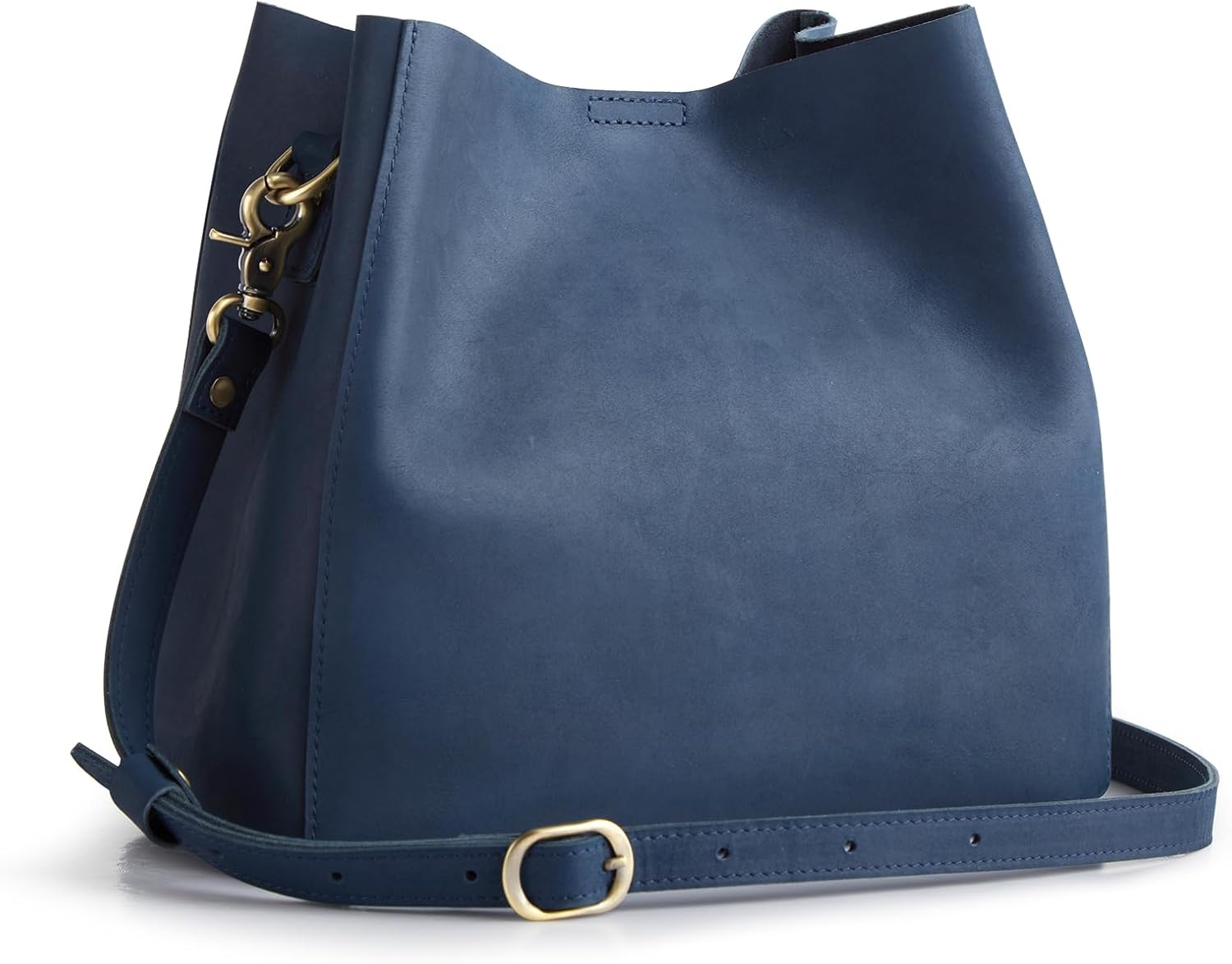 S-ZONE Full Grain Leather Crossbody Bags for Women Shoulder Bag Butterfly Bucket Purses - Image 7