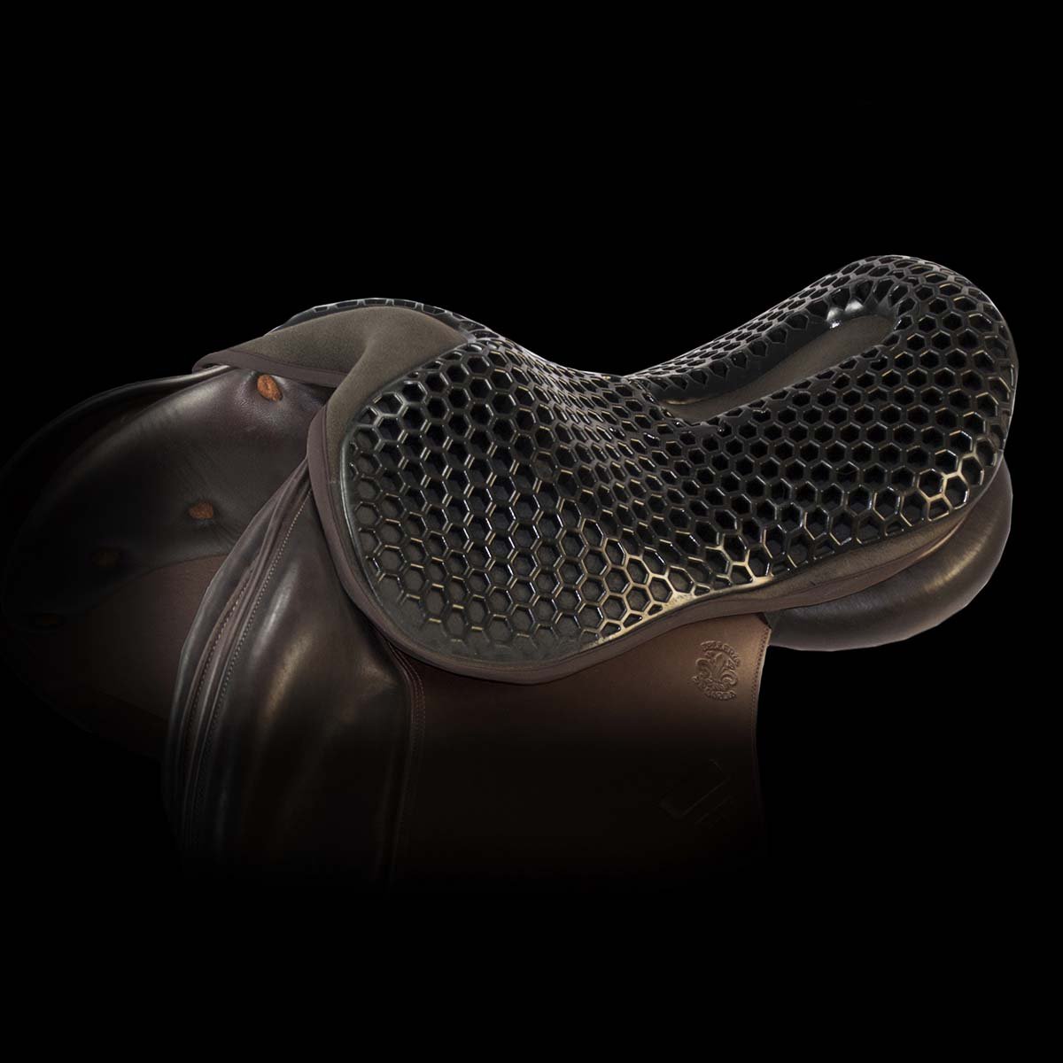 Acavallo Ortho Coussin de Selle en Gel pour Coccyx Noir Taille L