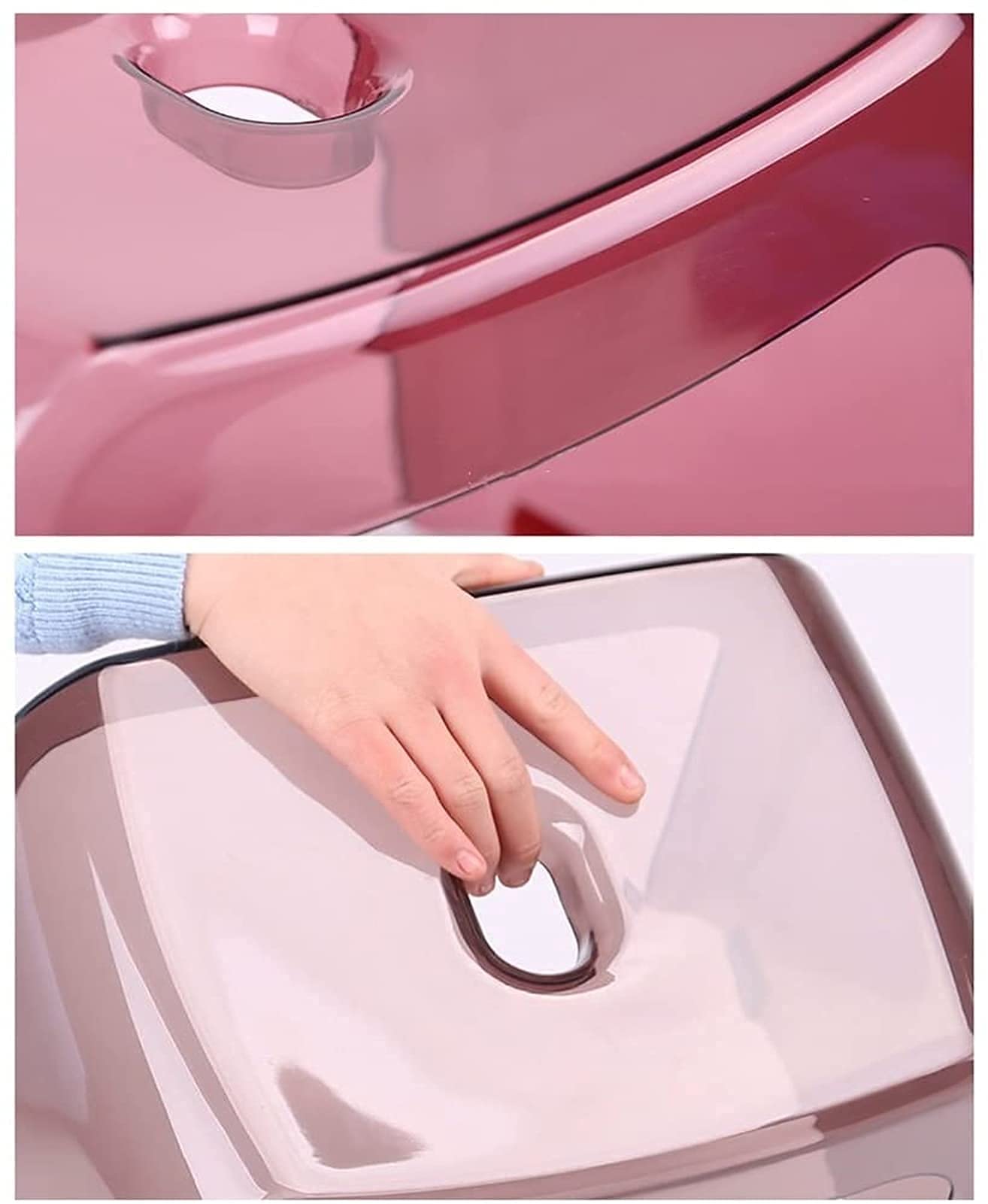 Banco De Ducha Acolchado con Asiento De Transferencia, Taburete De Ducha, Taburete para Lavar Los Pies, Taburetes De Baño Transparentes De Moda, Silla De Baño, Banco De (Transparente