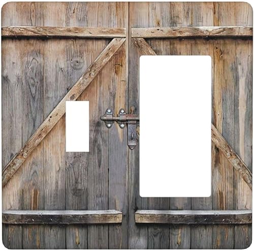 Miniatura 224 de Cubierta de Interruptor de Luz de Palanca de 1 Gang con Estampado de Bosque de Pinos Rústico Campestre, Cabaña Lodge Granero Bosque Forestal de