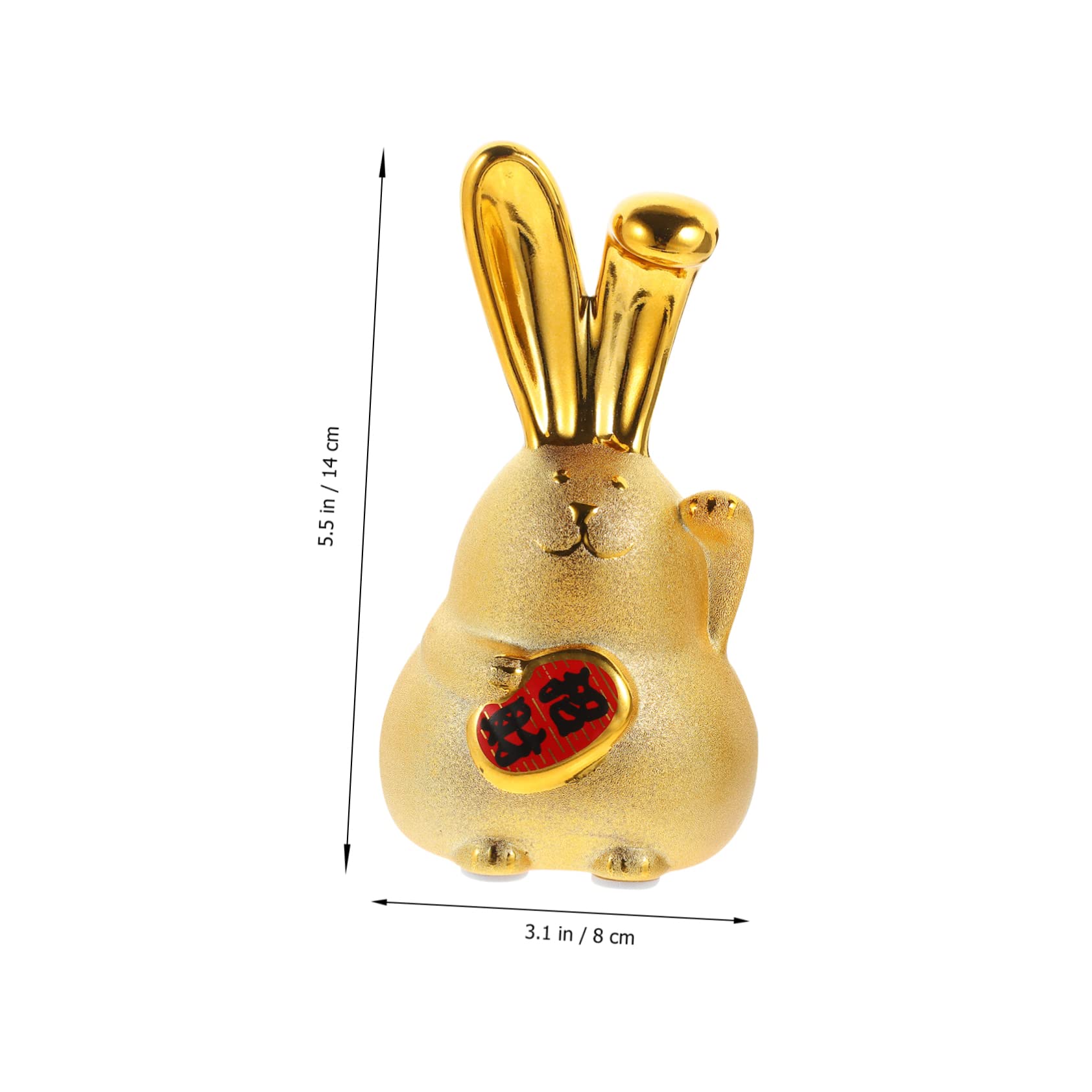 VICASKY 3pièces Forme De Lapin Doré à Décorative pour Adultes pour Et Accessoire De Bureau Et