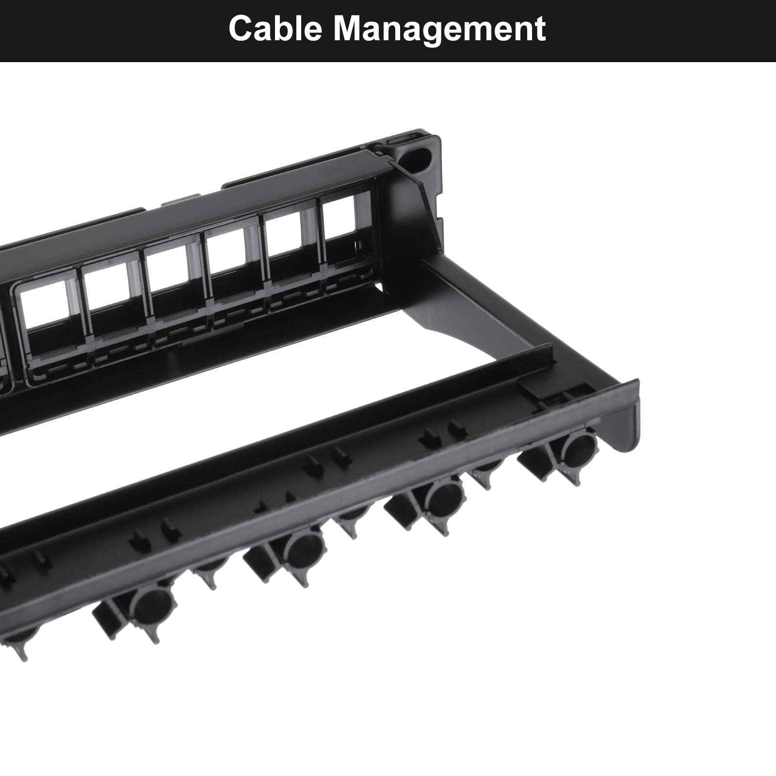 QUARKZMAN 2Pcs 1U Panneau de Brassage naturel 24 Ports, Baie de Brassage Montable en Rack 19 Pouces et Murale pour Serveurs Réseau, Services Multi-Terminaux, avec Gestion des Câbles