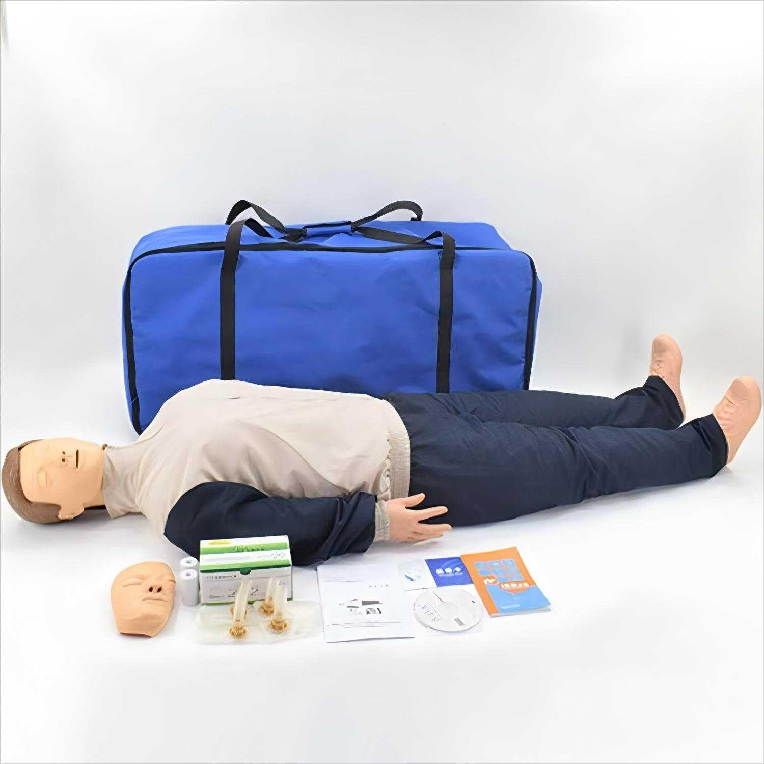 Mannequin d'entraînement à la RCR pour adulte Taille réelle Mannequin professionnel pour enseignement médical Fournitures d'enseignement médical – Éducation et formation des patients