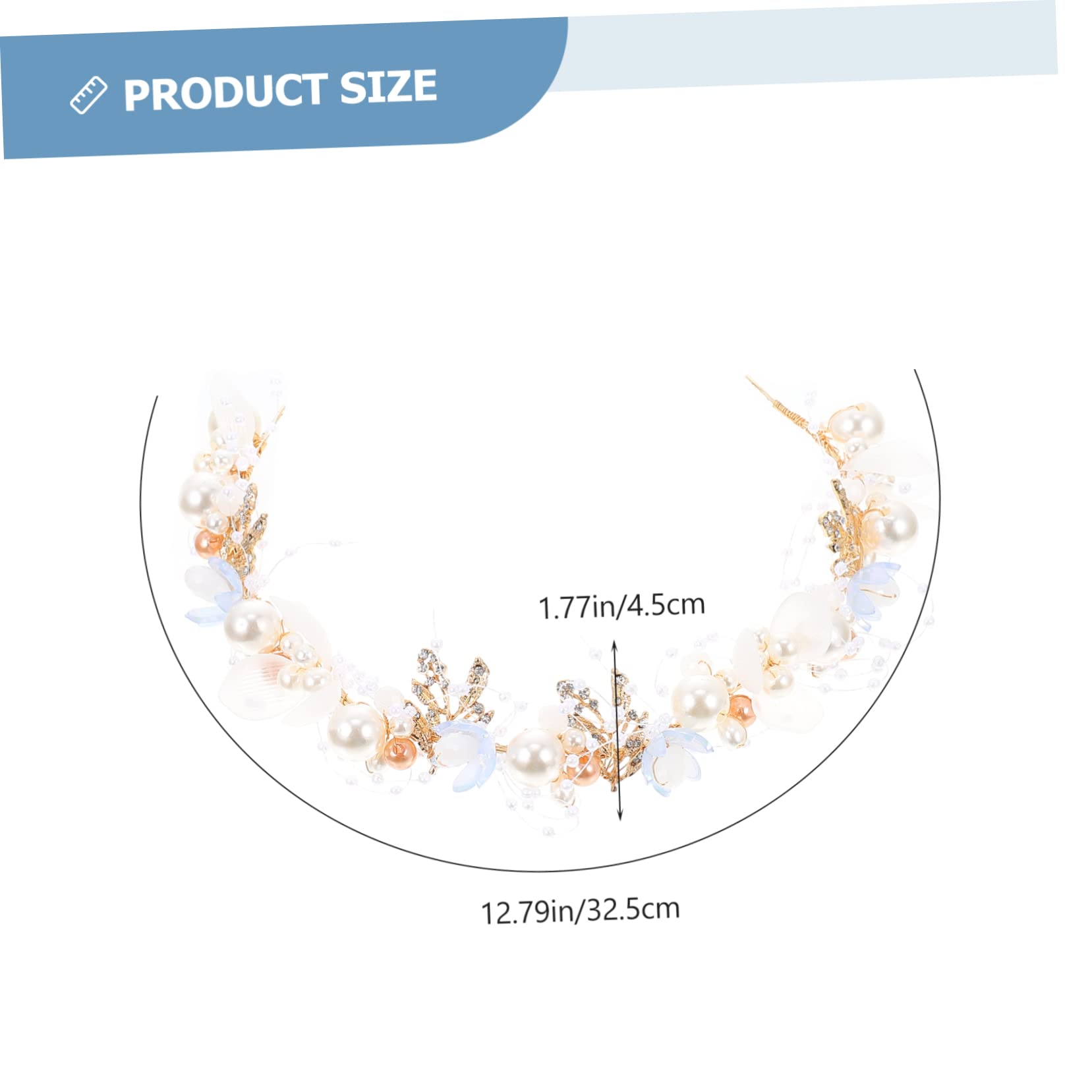 FRCOLOR 3 Pezzi Di Cerchietto Floreale Fatto A Mano Per Accessori Per Da Sposa Per Donne E Ragazze