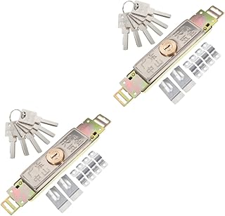 VILLCASE 2pcs Roller Door Lock Doorlock Door Vertical Rolling Shutter Door Lock Rolling Shutter Door Keyway Lock for Roller Shutter Door Vertical Keyway Gate Door Lock