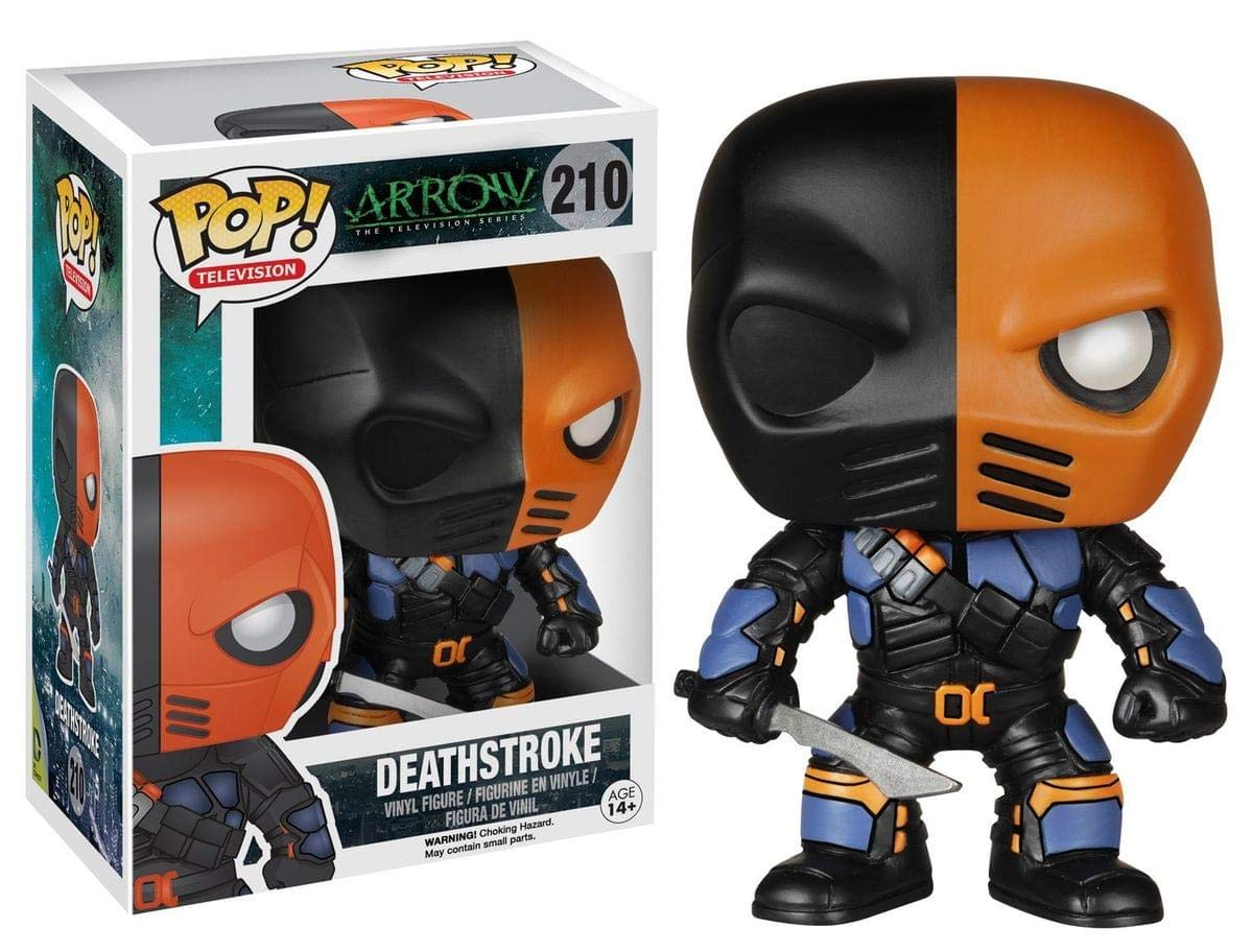 Funko Pop Toy - Deathstroke Vinyl Figure - Arrow TV Series - DC Comics Collectable