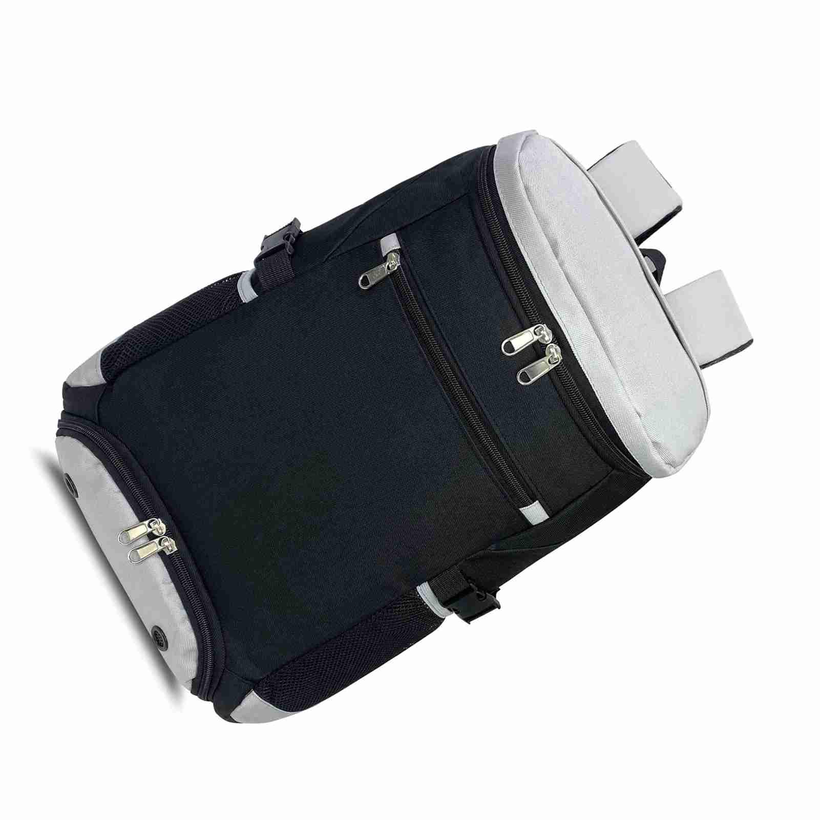 RiToEasysports Zaino da Tennis, Borsa in Tessuto Oxford Traspirante con Scomparto Separato per Scarpe per Appassionati di Sport con Racchetta, 18,9x10,2x7,5 Pollici/Rosso