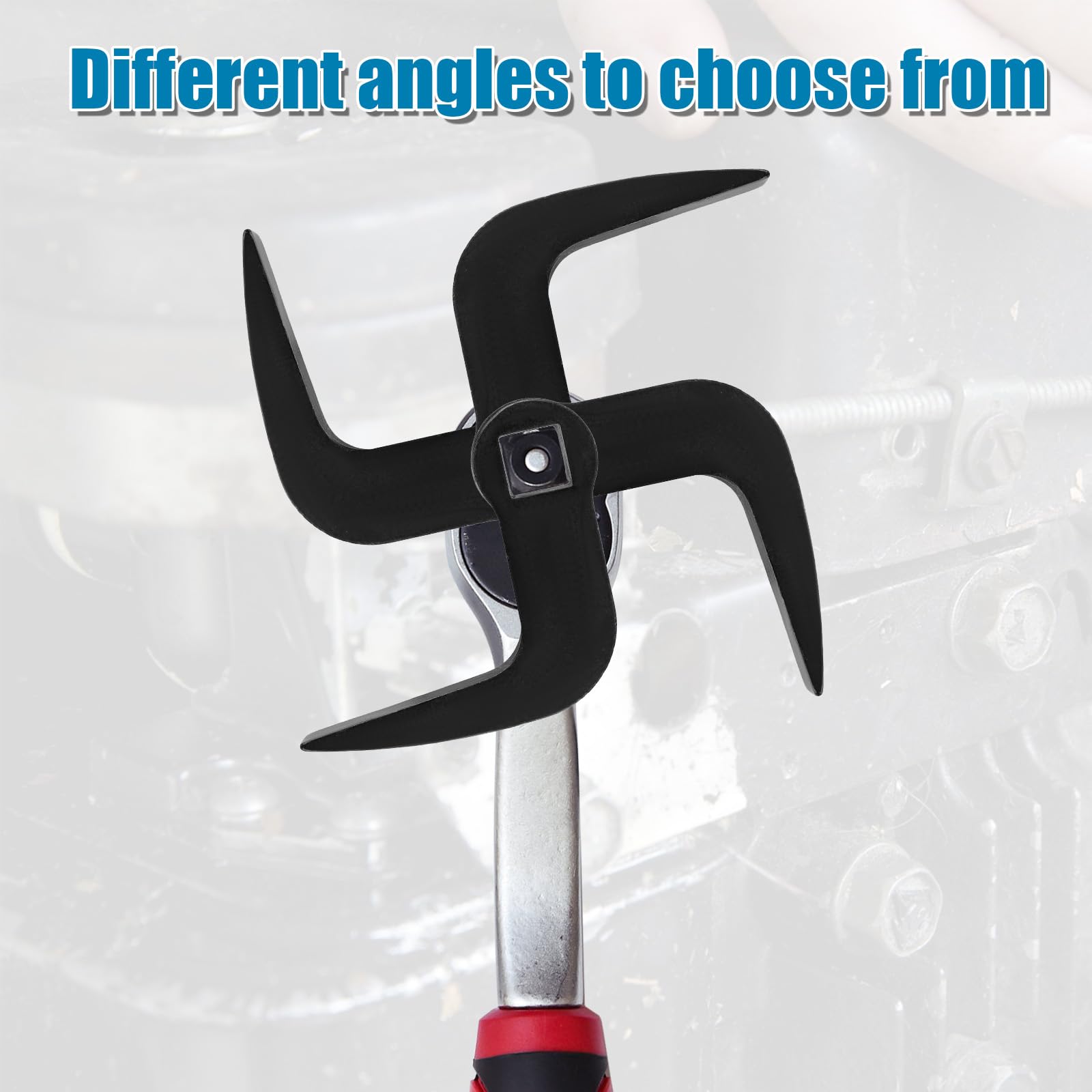 Adattatore per Testa di Leva, a Forma di L Utensile con Testa Adattatrice per Piede di Porco Attacco da 1/2" Strumenti per la Riparazione di Auto con Rimozione di Semiassi per Spazi Ristretti