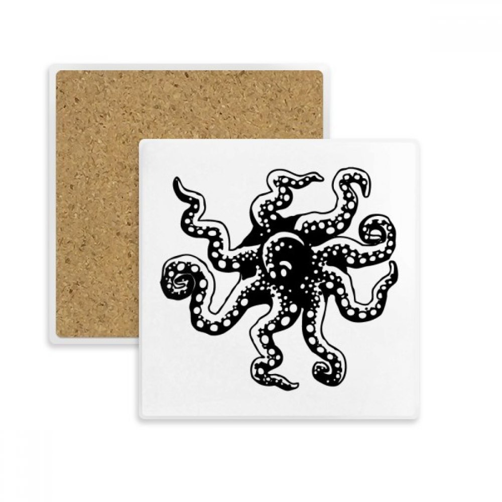 Idée cadeau de boissons : porte absorbent pierre au motif octopus