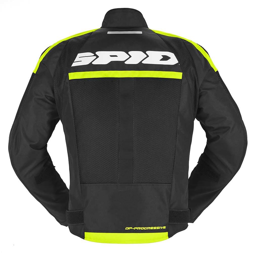 Spidi Progressive Net WindOut Motocyklowa kurtka tekstylna, czarny/neonowy, 2XL