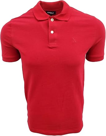 Amazon.com: Express Polo piqué de ajuste moderno para hombre (pequeño, rojo  X) : Ropa, Zapatos y Joyería
