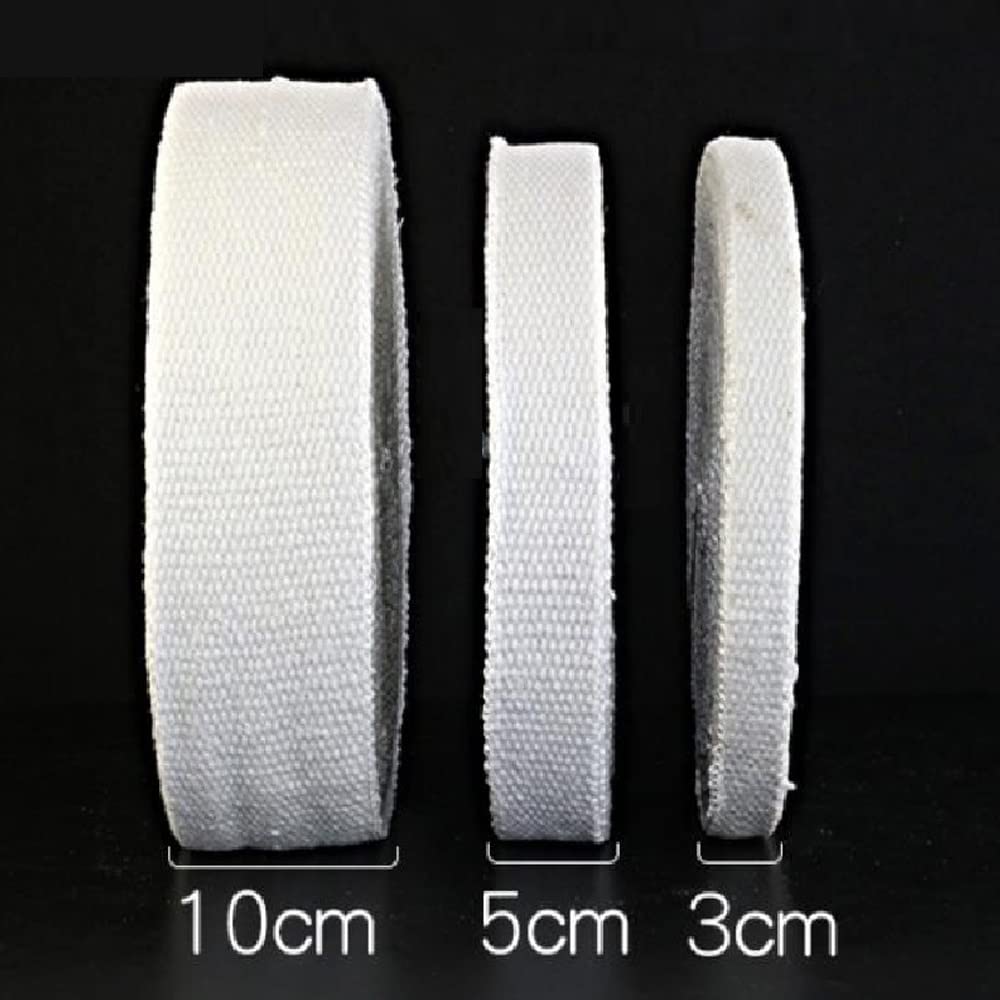 Nastro in fibra ceramica ad alta temperatura, guarnizione isolante ignifuga da 1 m, per forni, stufe e forni (80 x 3 mm)