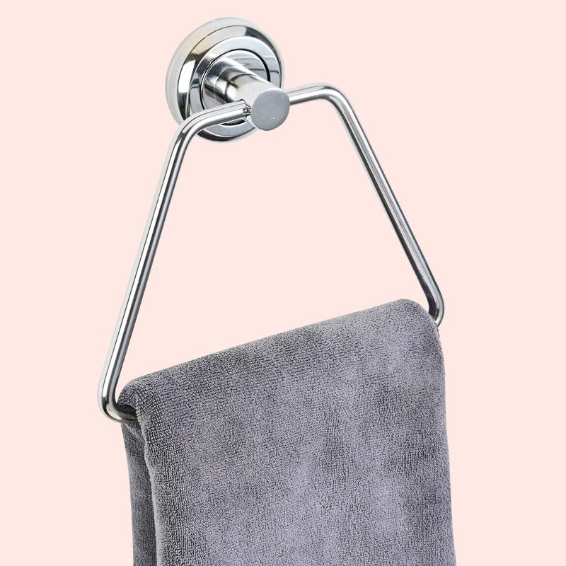 Image of Stainless Steel Towel Ring for Bathroom, Napkin Ring for Wash Basin, Towel Holder, Napkin Holder, Towel Hanger, Bathroom Aessories (Triangular Shape) Set-2