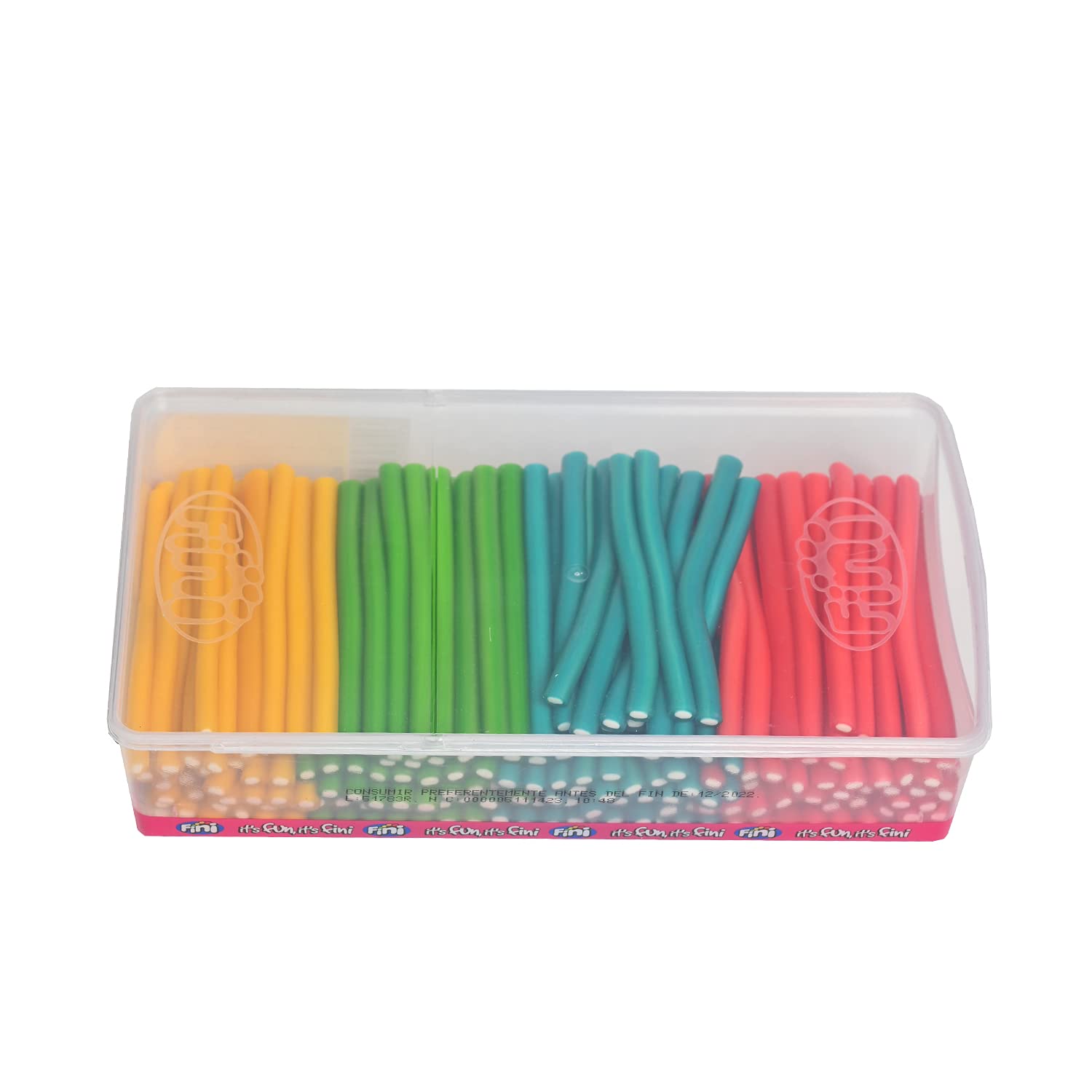 Fini Rellenito 4 Colores Brillo | Surtido | Regaliz Relleno | Estuche 200 Uds King Regal Rellenito Fresa - estuche 200 unidades