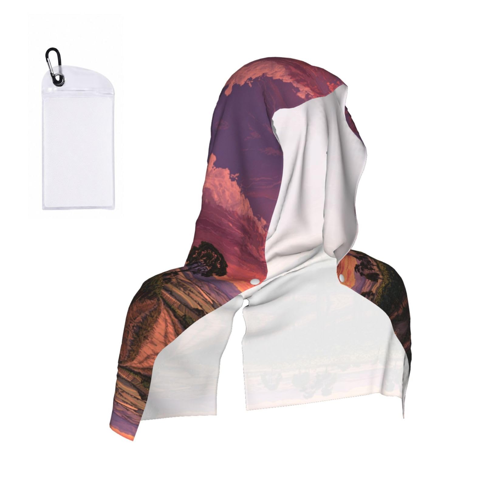 MLTRFGJ Vineyard Sunset Print Cool Hooded Towels And Keep Them Cool For Several Hours.
