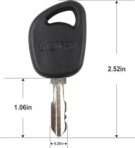 Miniatura 5 de 6 llaves de encendido para cortacésped GY20680 repuesto para John Deere 1023E 1025R 1026R 2025R 2026R 100 LA LT SST X Series 1026R L100 L110 L108