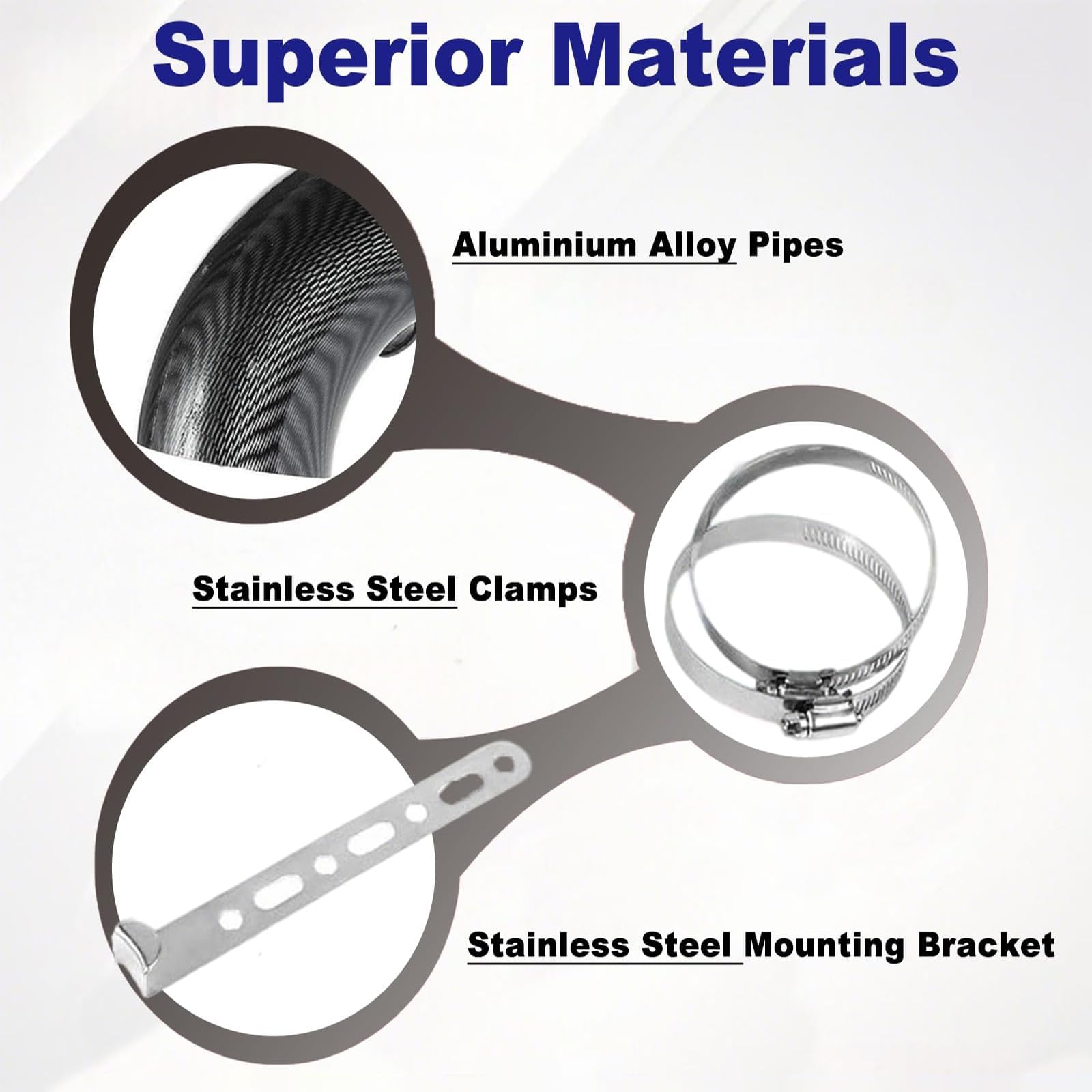 Kit de admisión Aire frío con Filtro, para Peugeot 208 2012-2024/Peugeot Expert 2000-2026 Filtro Directo Admisión Tubo Diámetro 76mm Sistema Aire Fibra,A