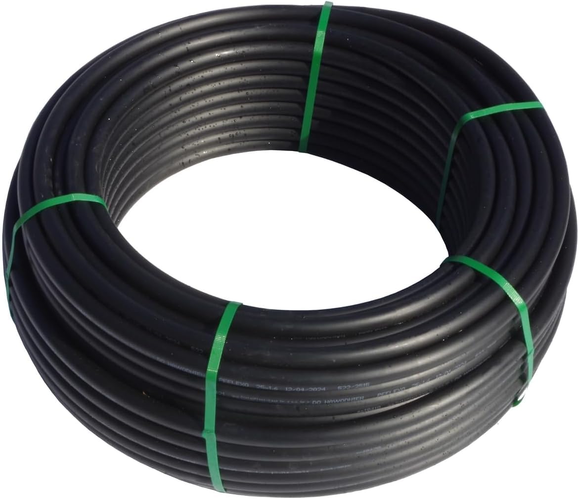 Kolor Neu 3-Lagig PE Rohr PN4, PN6, 4 Bar, 6 Bar Verlegerohr Wasserleitung 16mm 20mm 25mm 32mm Versorgungsleitung Bewässerung PE-Rohrleitung Druckrohr (DN 20 mm (6,0 bar PN6), 10 meter)