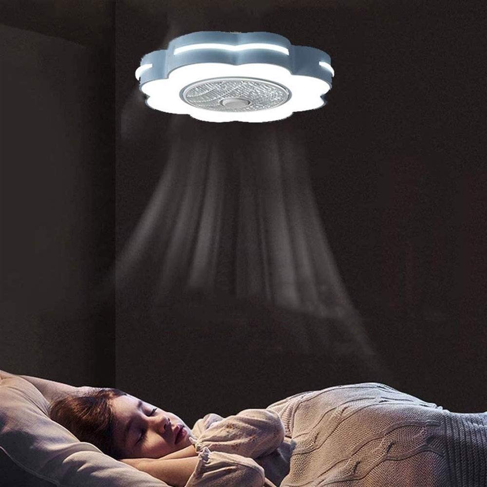Ventilateur de plafond moderne avec éclairage modulable pour salon et restaurant