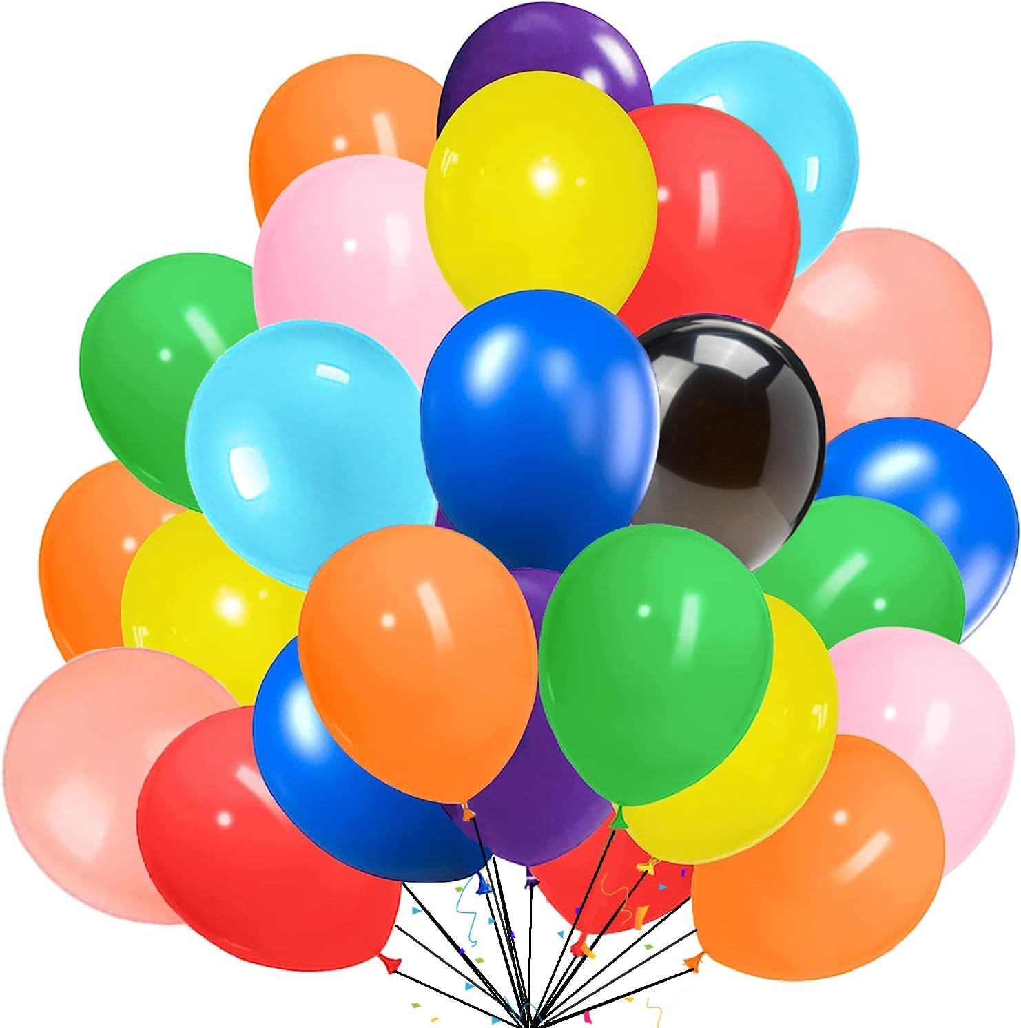Paperino 500 Palloncini Pastello Da 10 Pollici Per Elio - Tema Arcobaleno, Per Compleanni E Baby Shower, Marca SimpleWild Palloncini Elio 10 Pollici Compleanno