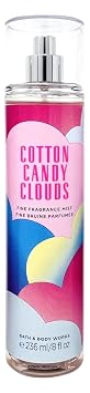 Bath and Body Works Fine Body Fragrance Mist 8 Fluid Ounce Cotton Candy Clouds