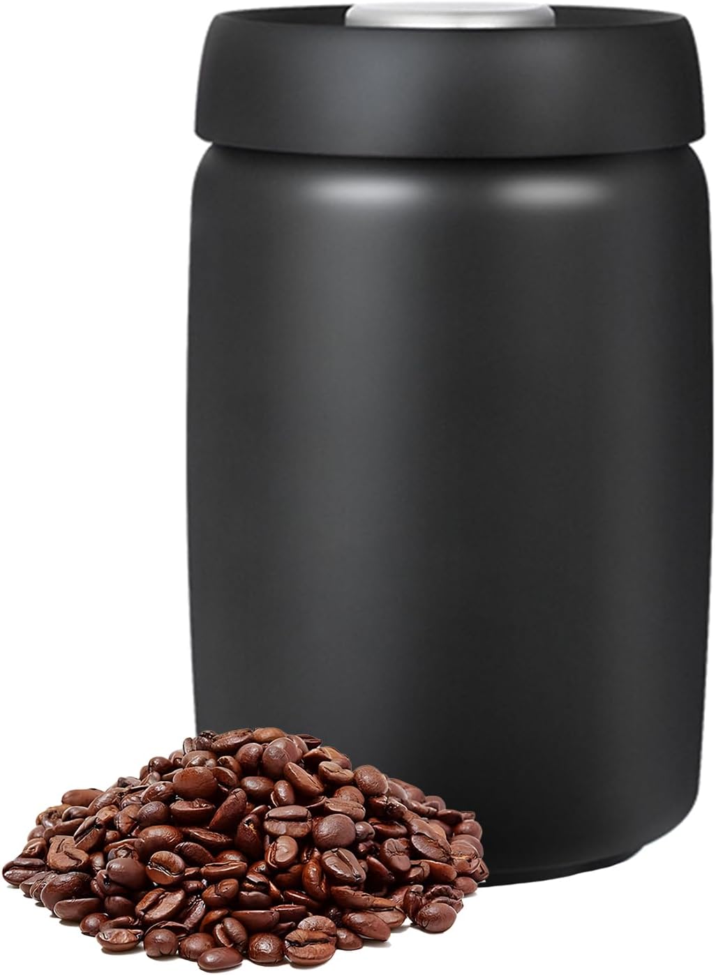 Vacuum Coffee Canister – Airtight Coffee Storage Jar with Push-Button Lid, Stainless Steel Design Keeps Beans Fresh Longer – Ideal for Coffee Lovers