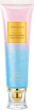 Peach Toothpaste with Nicotinamide & Vitamin C, Alcohol-Free Gel for Daily Oral Care, Fresh Breath & Teeth Cleaning, Travel Size, 3.3 oz