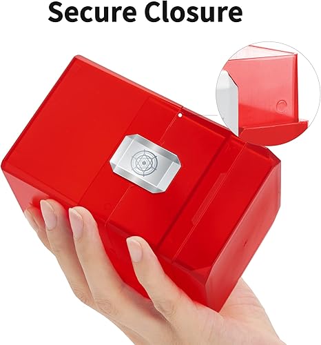 Miniatura 5 de Sooez Caja de cartas MTG resistente con almacenamiento de dados, más de 100 casos de baraja Boulder, soporte perfecto para MTG CommanderYuGiOhTCG y